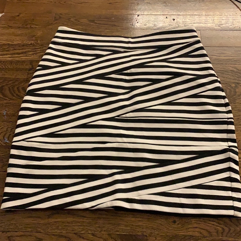 striped skirt